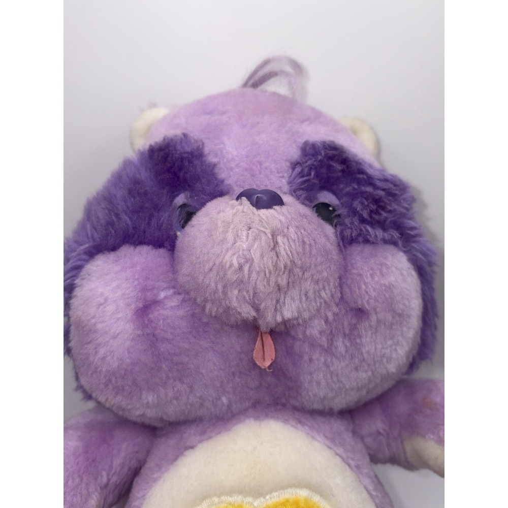 Vintage 1984 Kenner Care Bear Cousins Bright Heart Raccoon 13" Plush - Picture 5 of 16
